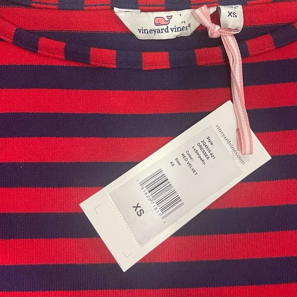NWT Vineyard Vines Women's Nautical Striped Long Sleeved Dress, Size XS - Picture 5 of 6